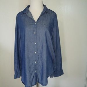 The Loft Chambray Button Down